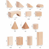 BlockyFun - Creative and Educational - 100-Piece Wooden Block Set