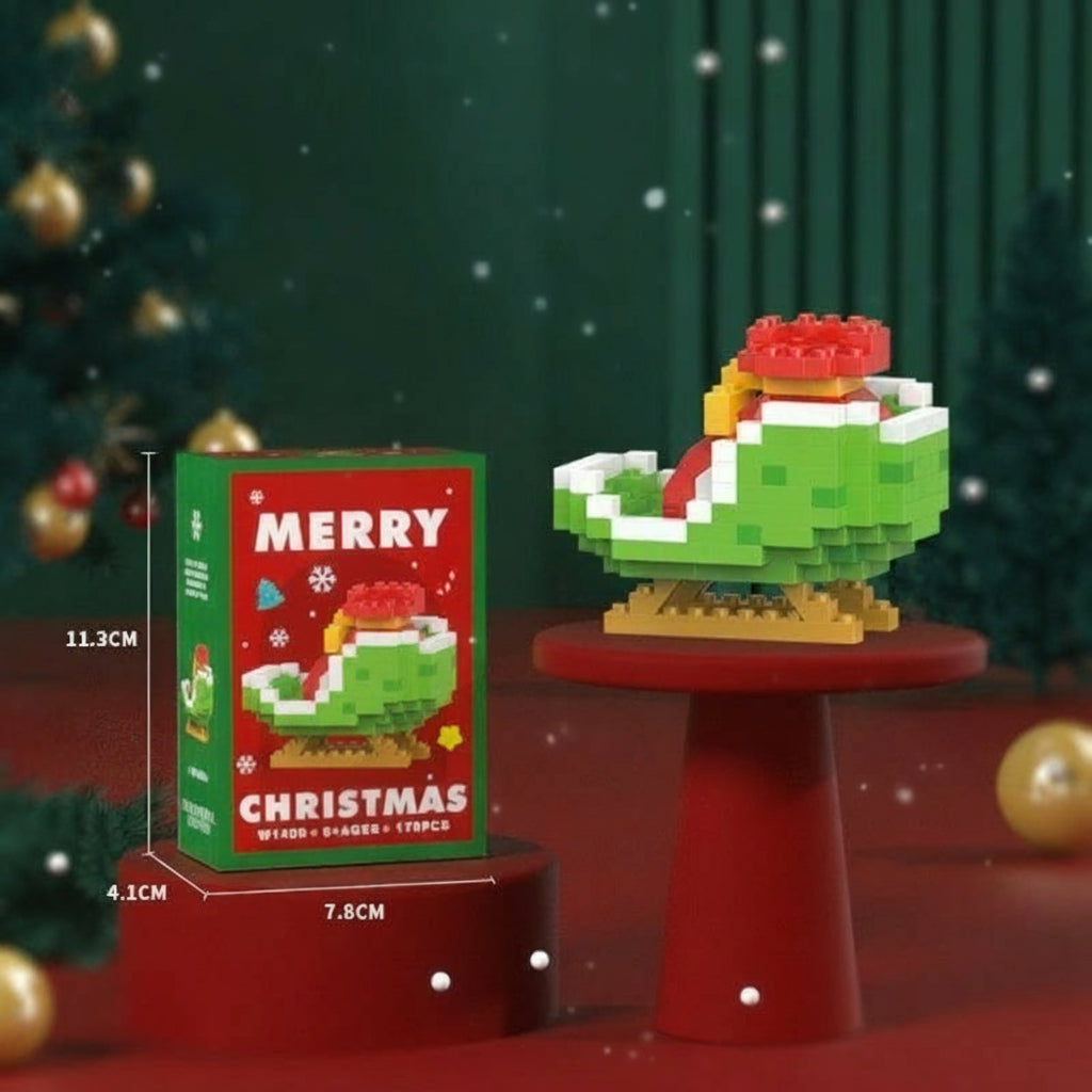 HolidayBlocks - Cheerful & Decorative - Mini Christmas Building Blocks