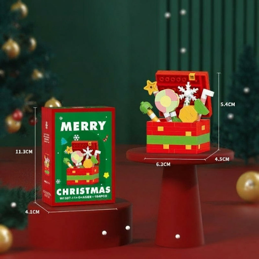 HolidayBlocks - Cheerful & Decorative - Mini Christmas Building Blocks