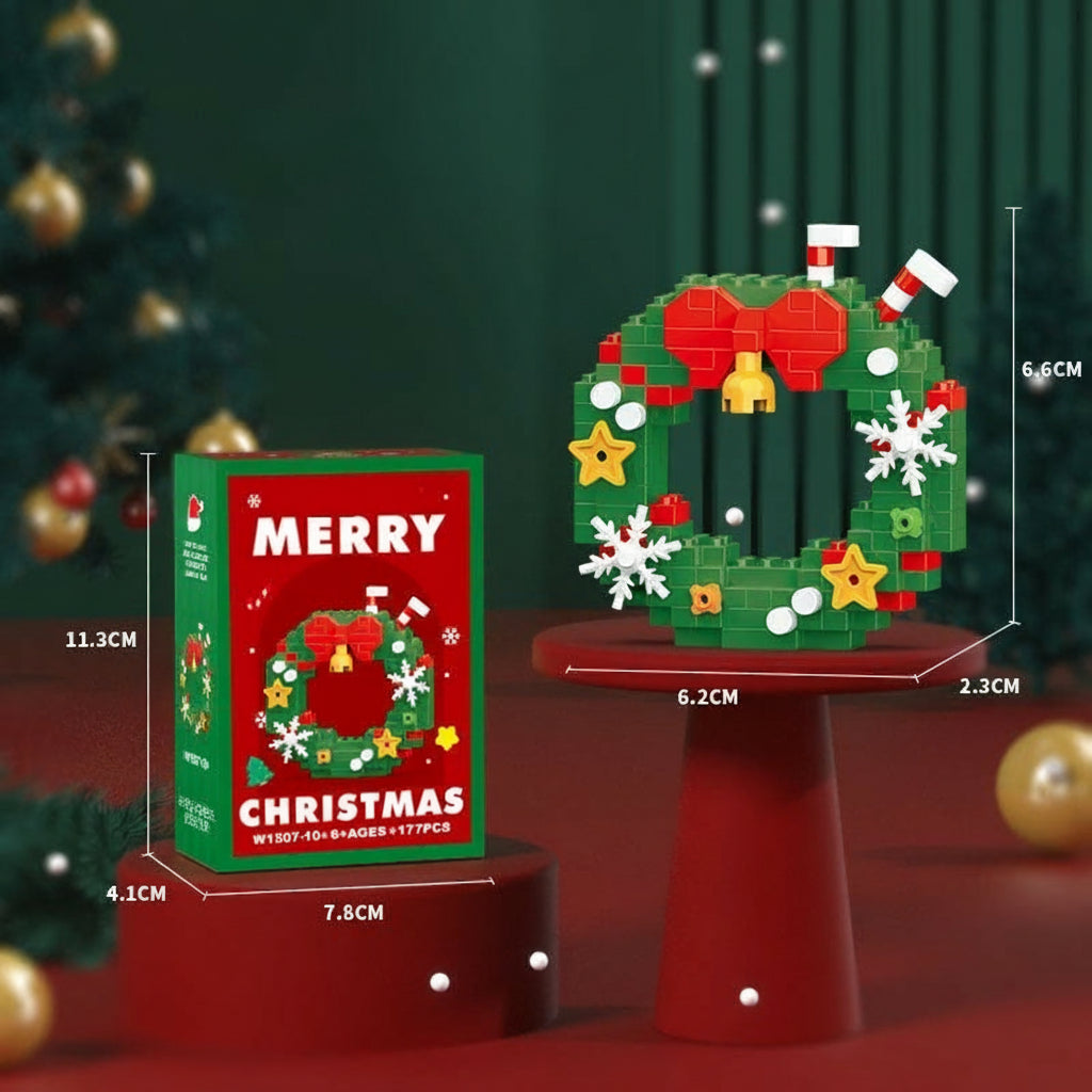 HolidayBlocks - Cheerful & Decorative - Mini Christmas Building Blocks