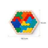 Hexagon Puzzle - Endless Solutions - Geometric Puzzle