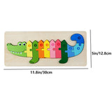 Woods - Puzzle for Curious Kids - Number and Animal Puzzle