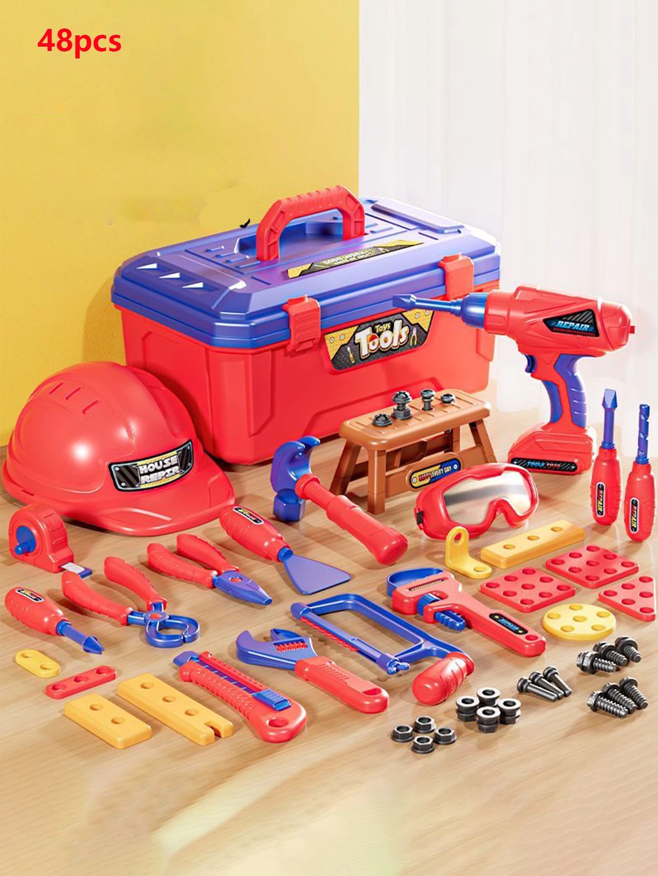 Kids Toolbox - Tough and Educational - Toy Tool Set
