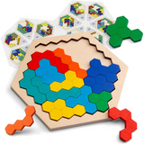 Hexagon Puzzle - Endless Solutions - Geometric Puzzle
