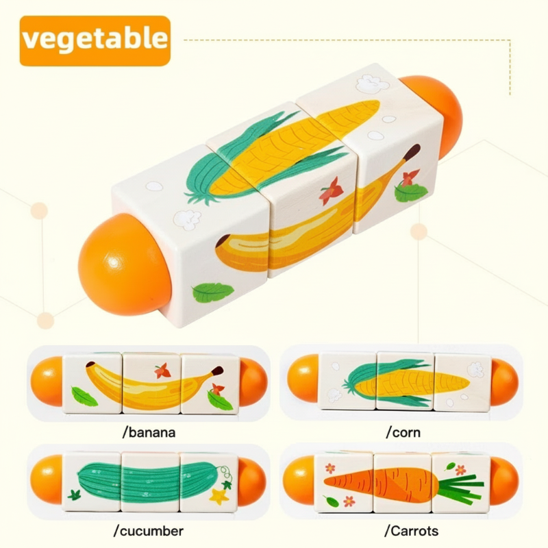 WoodiTurn - Educational and Fun - Rotating Puzzle