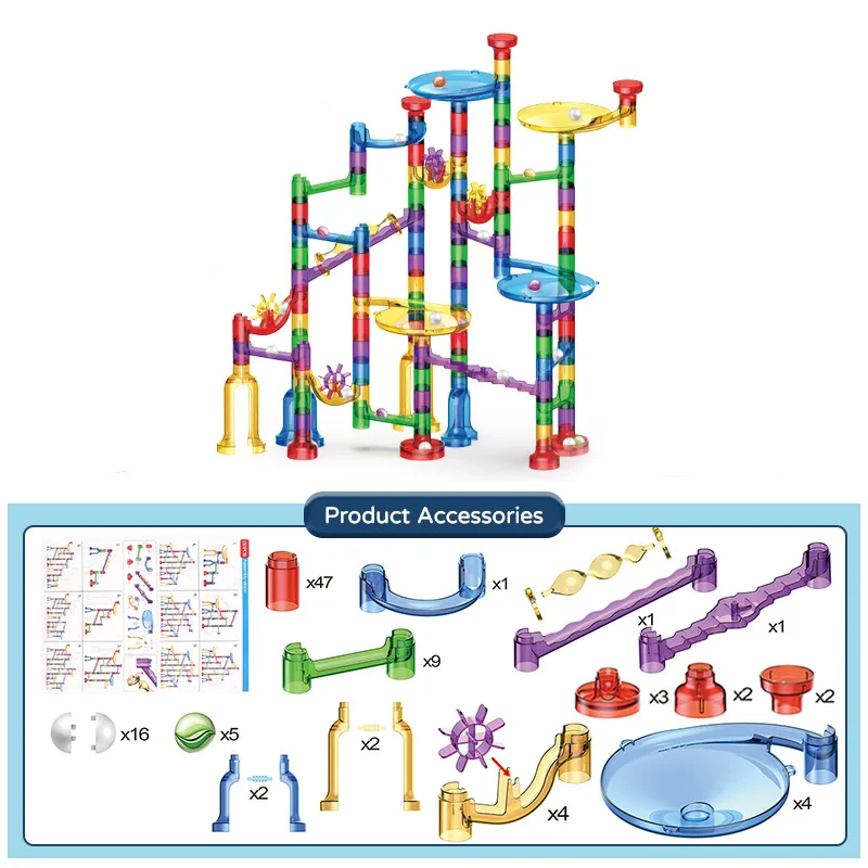 MarbleRun - Safe and Educational - Marble Run Building Set