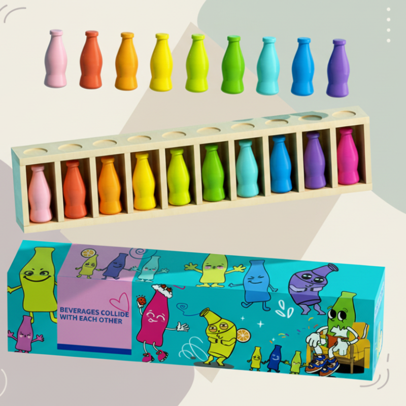 WoodenMatch - Smart and Playful - Montessori Colour Game