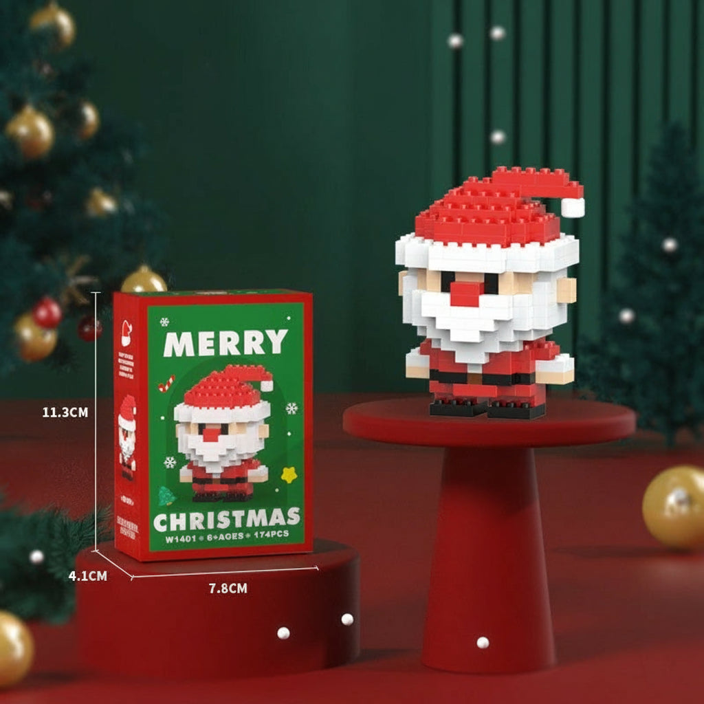 HolidayBlocks - Cheerful & Decorative - Mini Christmas Building Blocks