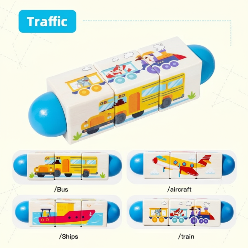 WoodiTurn - Educational and Fun - Rotating Puzzle