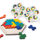 Hexagon Puzzle - Uendelige løsninger - Geometrisk puslespill