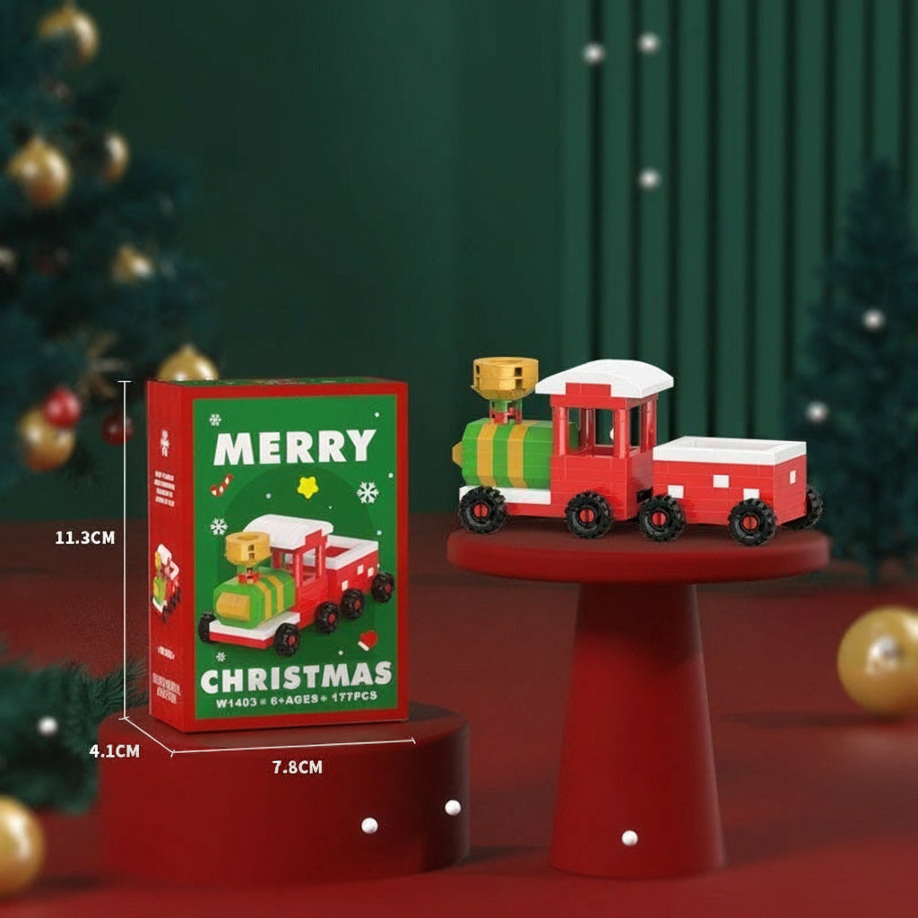 HolidayBlocks - Cheerful & Decorative - Mini Christmas Building Blocks