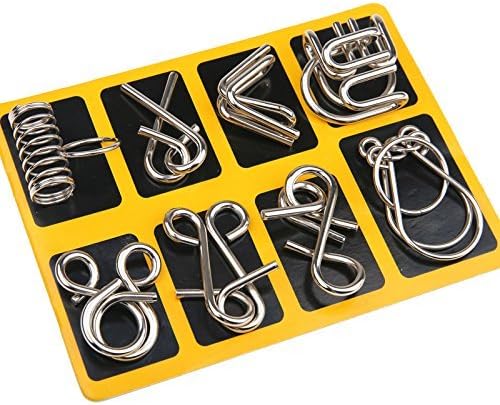 Metal Puzzle Ring Set - Metal Puzzle - Brain Teaser