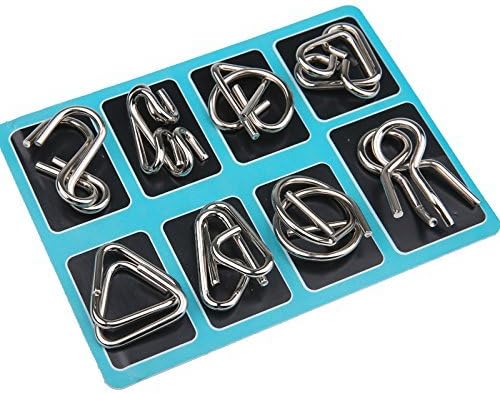 Metal Puzzle Ring Set - Metal Puzzle - Brain Teaser