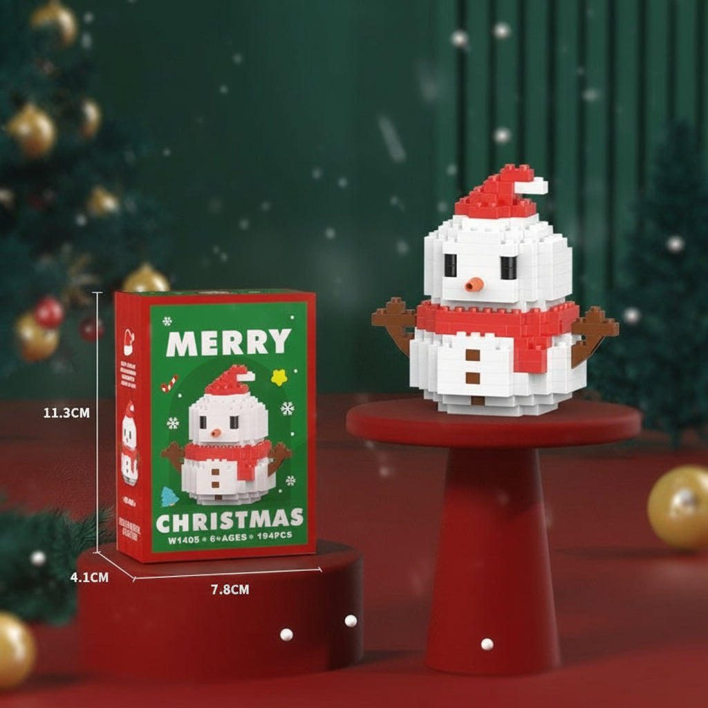 HolidayBlocks - Cheerful & Decorative - Mini Christmas Building Blocks