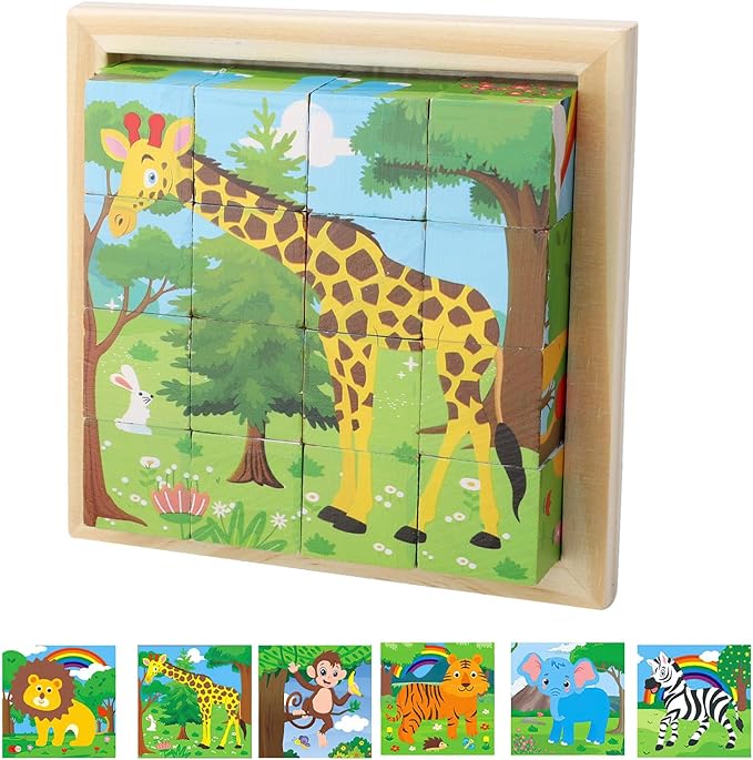 CubePuzzle – Morsomt og lærerikt - 3D-puslespill med treklosser