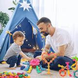 3D Building Blocks - Develops Creativity - Snowflake Building Blocks