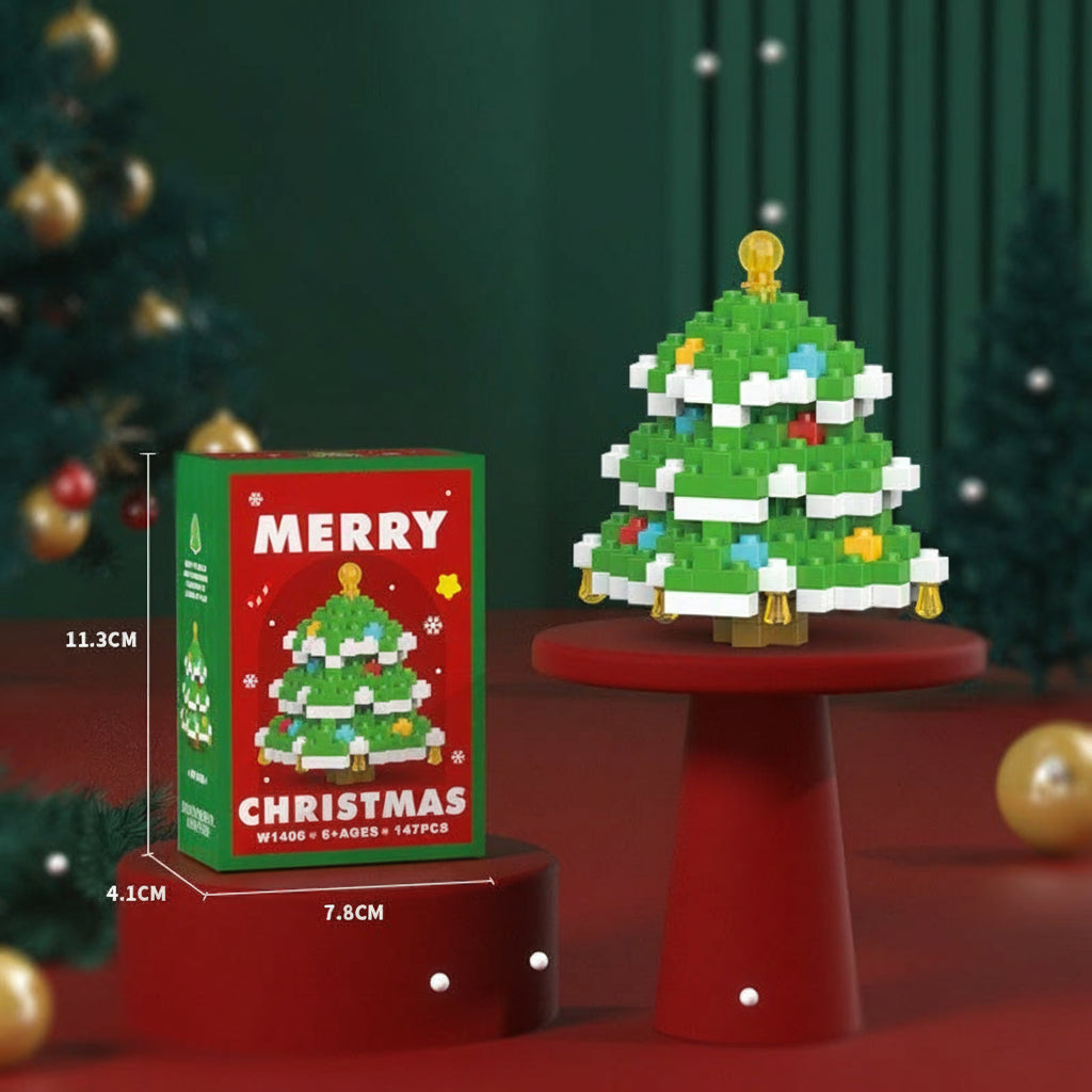 HolidayBlocks - Cheerful & Decorative - Mini Christmas Building Blocks