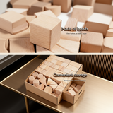 BlockyFun - Creative and Educational - 100-Piece Wooden Block Set