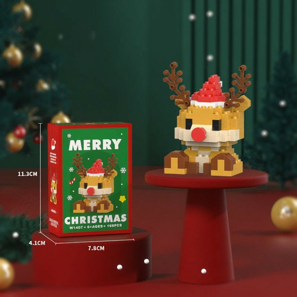 HolidayBlocks - Cheerful & Decorative - Mini Christmas Building Blocks