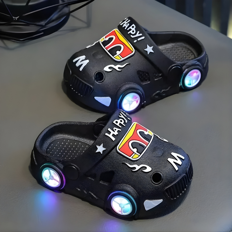 FlashWheels - Light-Up Car Slippers
