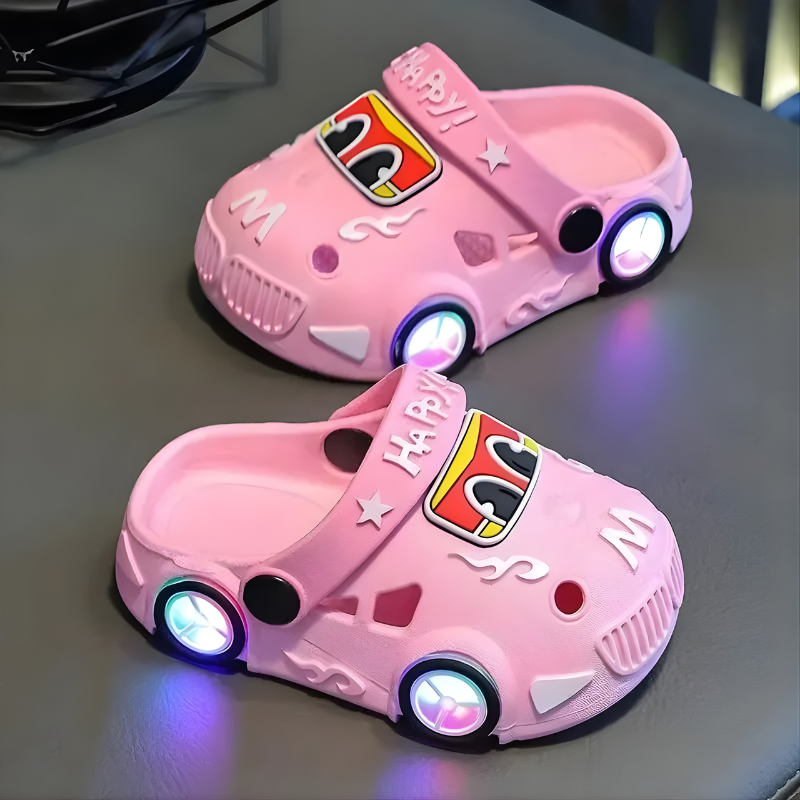 FlashWheels - Light-Up Car Slippers