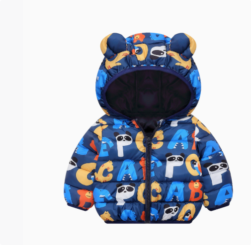 Mini Fashion - Lightweight Hooded Puffer Jacket - Warm for Spring and Autumn
