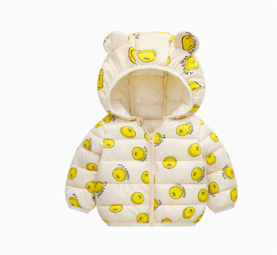 Mini Fashion - Lightweight Hooded Puffer Jacket - Warm for Spring and Autumn