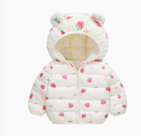 Mini Fashion - Lightweight Hooded Puffer Jacket - Warm for Spring and Autumn