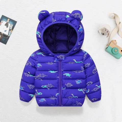 Mini Fashion - Lightweight Hooded Puffer Jacket - Warm for Spring and Autumn