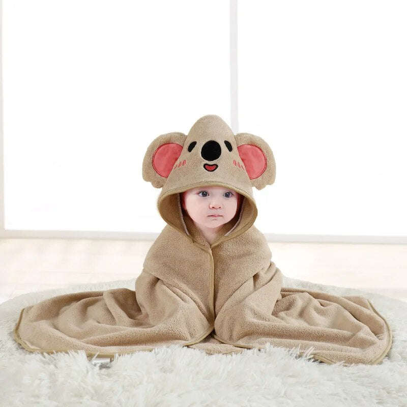 Mini Fashion - Cute Design - Kids' Hooded Bath Towel