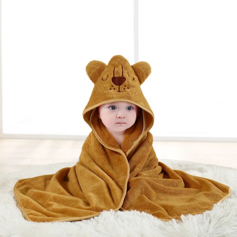 Mini Fashion - Cute Design - Kids' Hooded Bath Towel