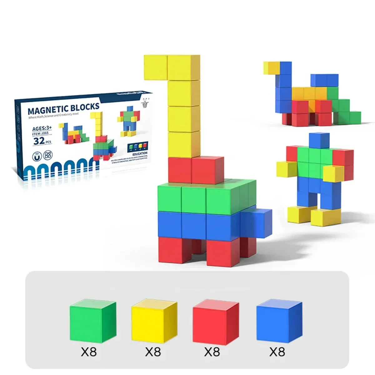 Magnet Toys - Learn and Build - Magnetic Building Blocks
