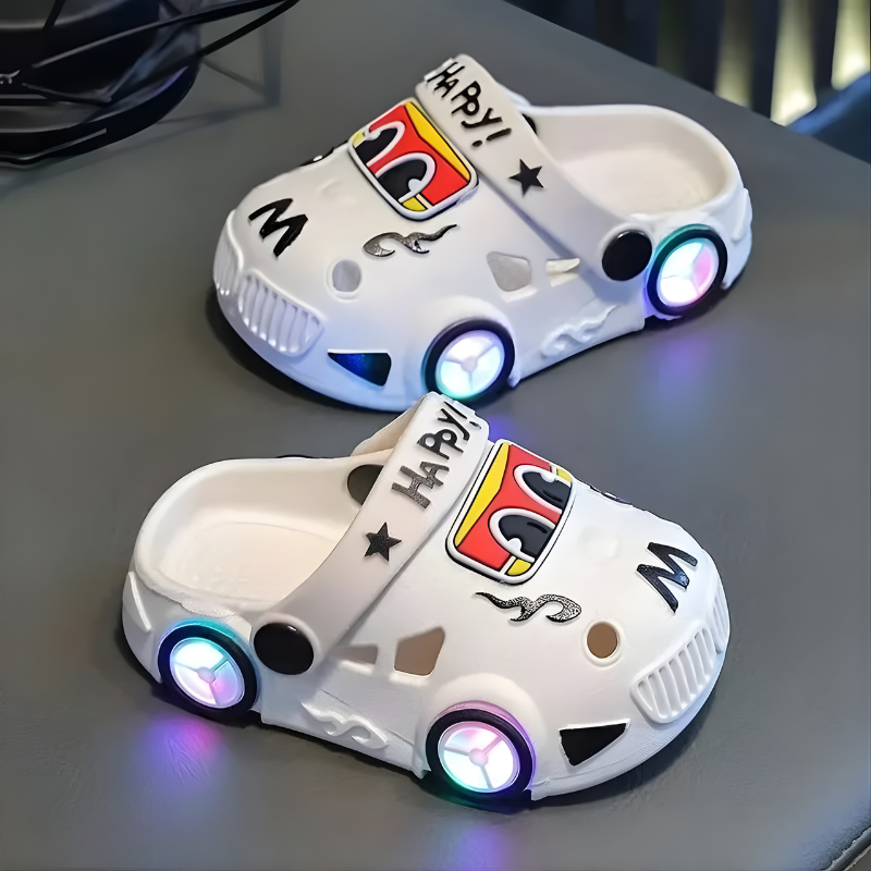 FlashWheels - Light-Up Car Slippers