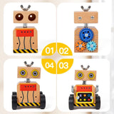 Woods - Build and Play - Wooden Construction Robot