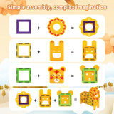 Animal Magnetic Building Blocks - Magnetisk byggemagi - Fantasifull bygging