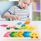 Woods - Puzzle for Curious Kids - Number and Animal Puzzle